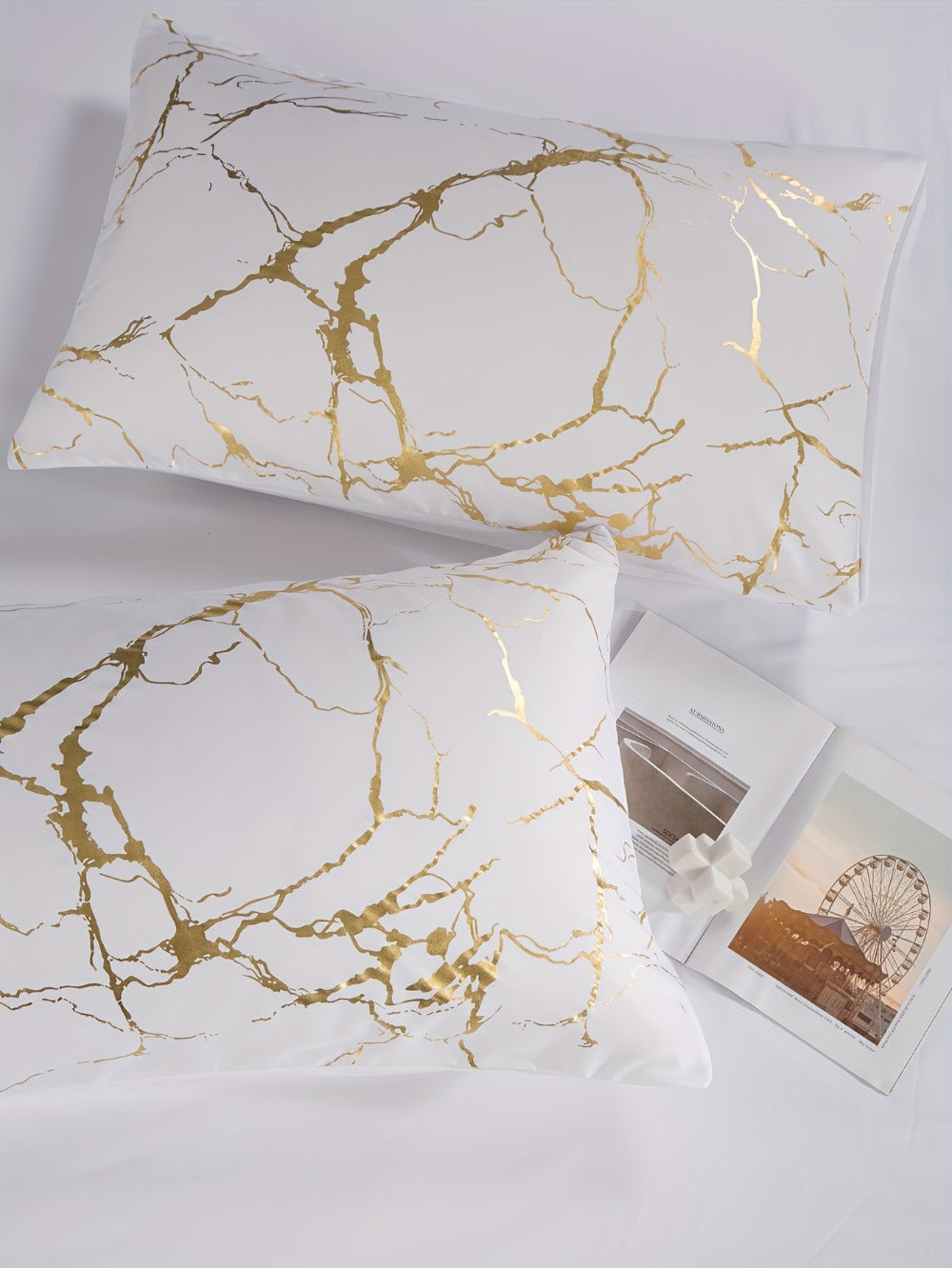 Duvet Cover Set 3 Piece Soft Bronzing Texture Bedding Set with Duvet Cover and 2 Pillowcases for Home Dormitory All Season Twin Full Queen King