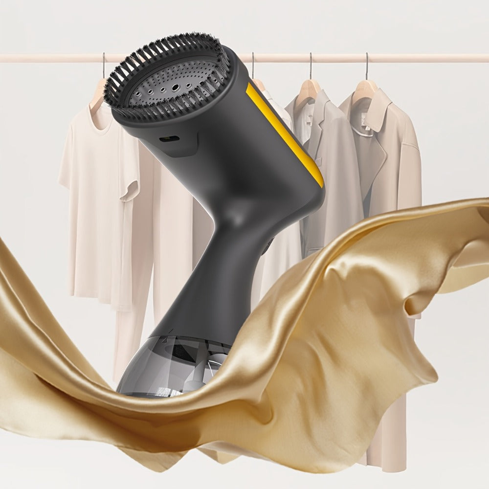 Handheld Garment Steamer 1100W 20s Fast Heating 300ml Water Tank Wrinkle Remover Steam Iron for Clothes Travel Business Home Clothing Care with Cleaning Brush Black White Carbon Fiber