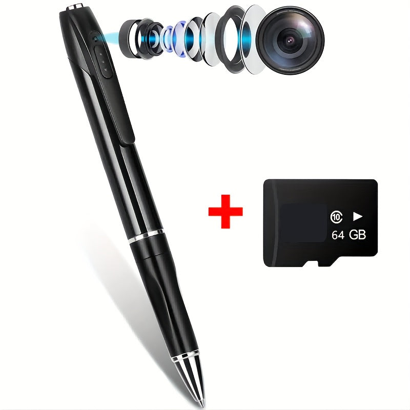1080P HD Mini Hidden Camera Portable Body Camera Recorder Indoor Outdoor Security Surveillance Cam with Night Vision 250Hr Standby for Home Office Classroom Meeting 64GB Option Available