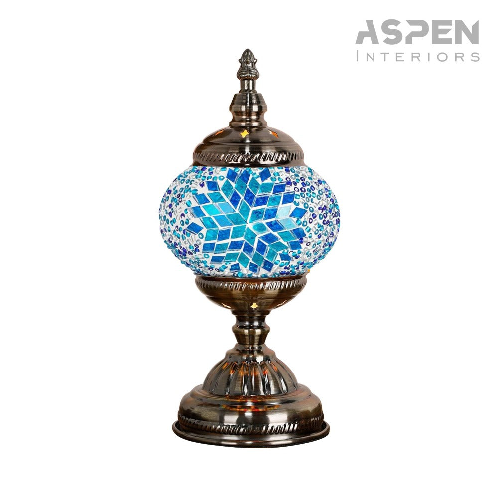 DIY Mosaic Lamp Kit Handmade Glass Table Lamp, Colorful Stained Glass Bedside Night Light with Antique Bronze Base, Decorative Desktop Lamp for Living Room, Bedroom & Home Decor (Multiple Colors)