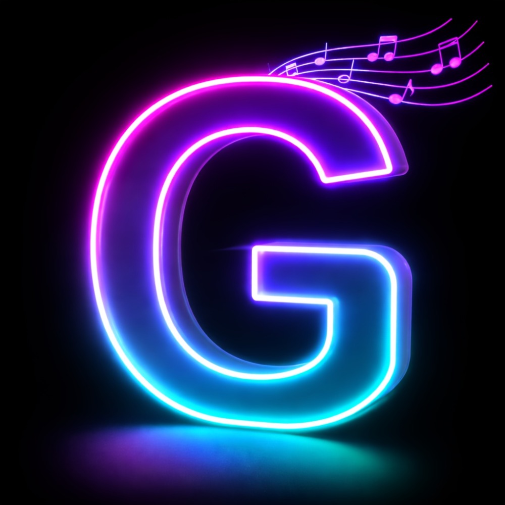 LED Letter Lights Music Sync - Colorful Flashing Marquee Alphabet Lights for Room Decor, Party, Bedroom, Festival & Camping, Numbers 0-9 & A-Z & Symbols Available, Night Light Wall Decoration