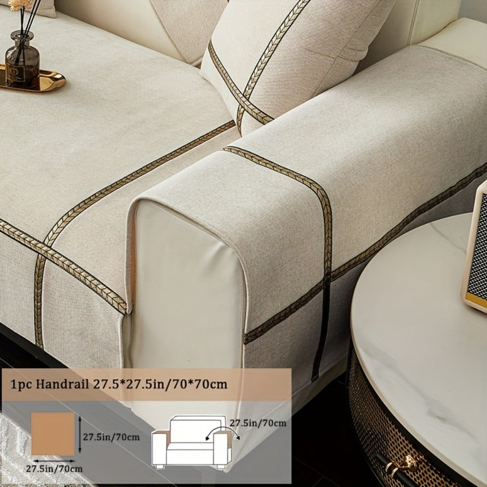 Chenille Sofa Cover Pet-Friendly Slipcover All Season Furniture Protector for Living Room Bedroom Office Couch Cover Multiple Sizes Colors