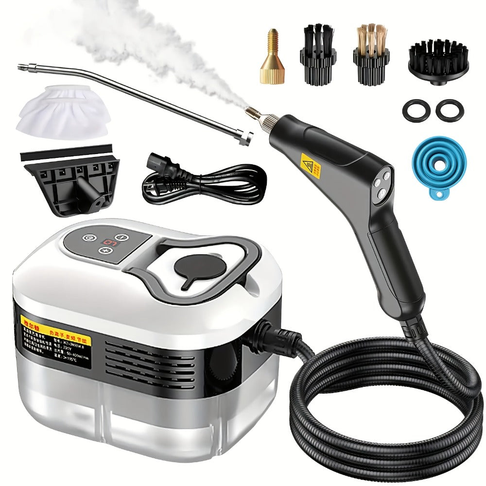 Portable Steam Cleaner High Pressure High Temperature with 3 Brush Heads Handheld Steam Cleaner for Bathroom Kitchen Furniture Car Home Cleaning Grout Tile Sofa Mattress Gift for Mom