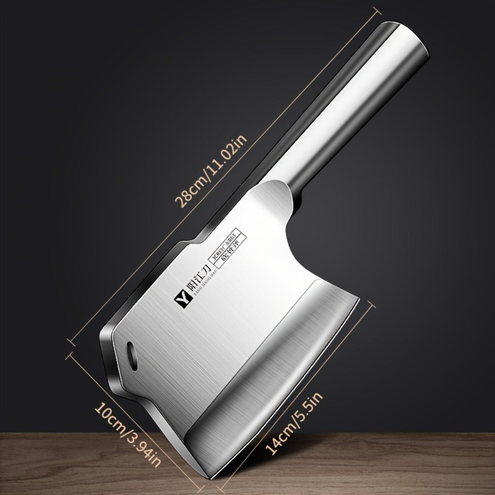 Bone Cutting Cleaver Knife Stainless Steel Heavy-Duty Butcher Meat Cleaver Thickened Blade for Kitchen Restaurant Chopping Bones Meat Fish Chef Knife Gift for Men