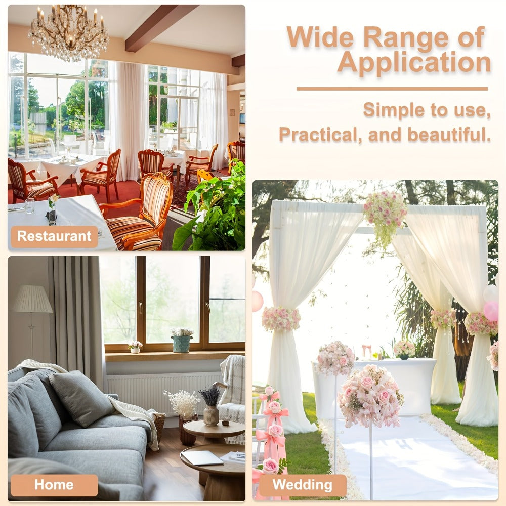 Curtain Tiebacks with Ball Tassels 4-Pack Silk Rope Curtain Ties Decorative Holdbacks for Window Dressing Home Decor