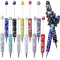 Glitter Beaded Pens Set 20pcs Sparkly String Bead Ballpoint Pens Colorful Fun Writing Pens for Office School Party Favors Wedding Gifts Birthday Presents Girls Women