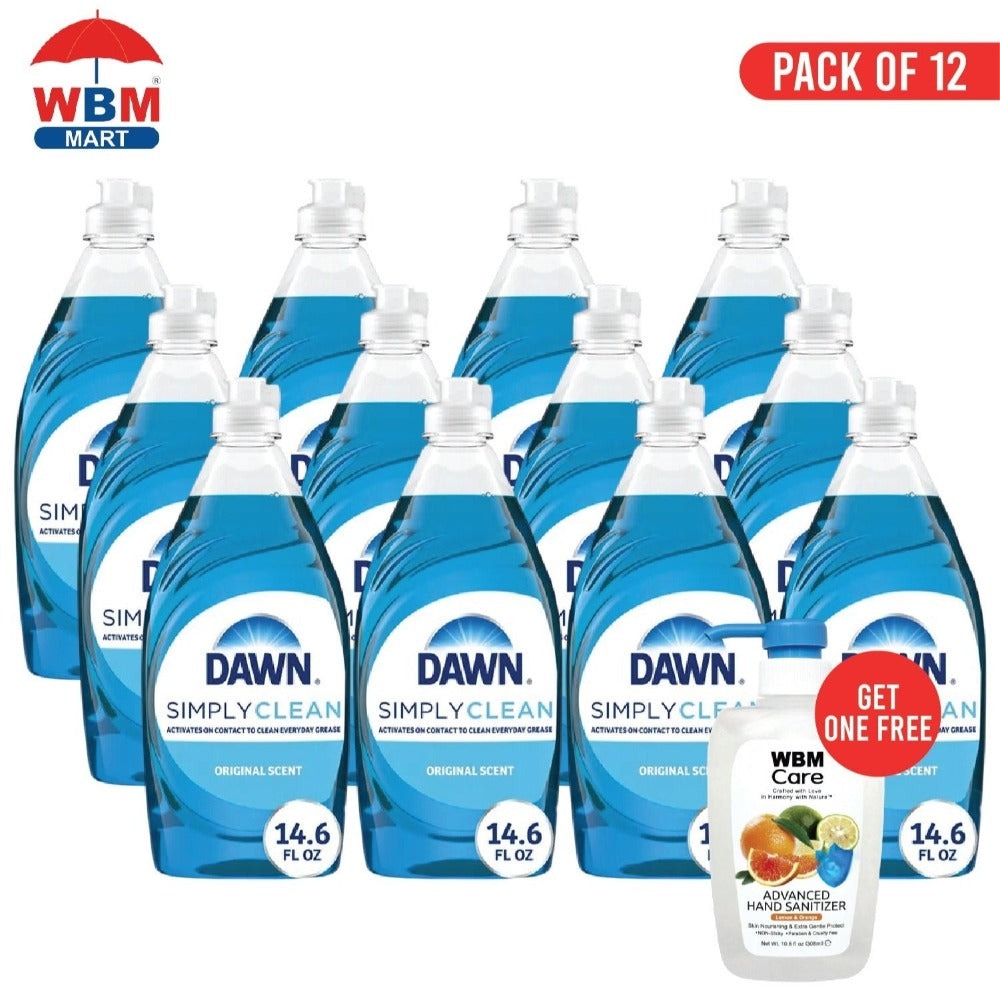 Dawn Ultra Dish Soap Liquid Dishwashing Detergent 14.6oz ¨C Original Scent, Concentrated Grease-Cutting Formula, Gentle on Hands, Ideal for Plates, Pots, Pans & Glassware ¨C Single, Value Pack & 3-Pack
