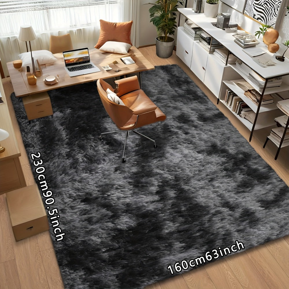 Tie Dye Plush Area Rug - Ultra Soft Thick Fluffy Durable Carpet for Living Room & Bedroom | Easy Care Portable Sofa & Coffee Table Floor Mat | Holiday Home Decor Gift Rug 63¡±x90¡± Multiple Colors