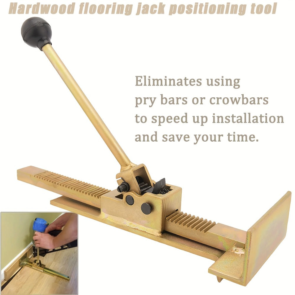 Hardwood Flooring Jack & Positioning Tool for Installing & Straightening Hardwood Floors ¨C Professional Floor Installation Tool for Tongue & Groove, Laminate & Engineered Wood Flooring