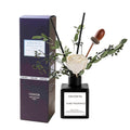 Reed Diffuser with Real Flowers & Essential Oil - Long-Lasting Home Fragrance Scent Sticks for Bedroom Bathroom Living Room, Jasmine Gardenia Sandalwood Citrus