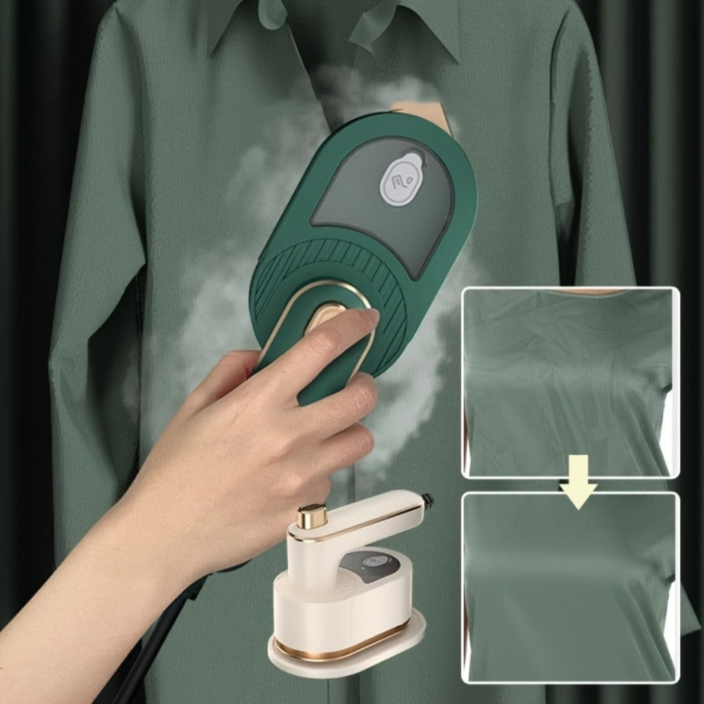 Handheld Steamer for Clothes Mini Travel Steam Iron 3-in-1 Portable Wrinkle Remover with 10-Second Heat Up Measuring Cup and Base