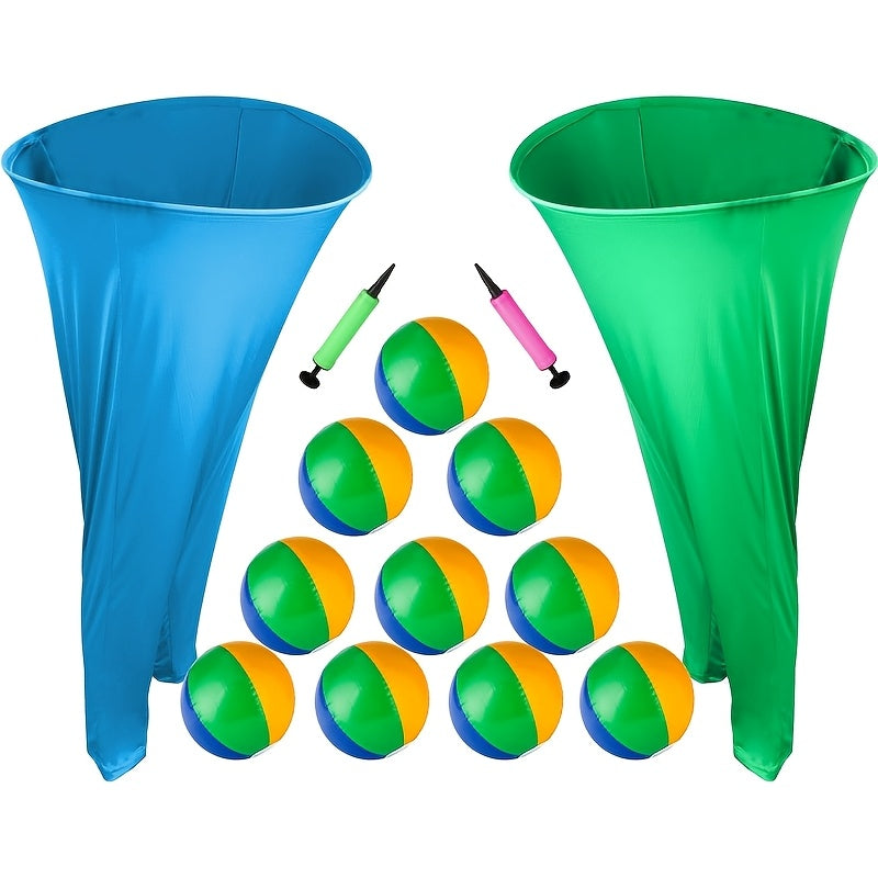 Grandma Pants Yard Game Inflatable Outdoor Party Game Set with Elastic Ball & Air Pump, Polyester