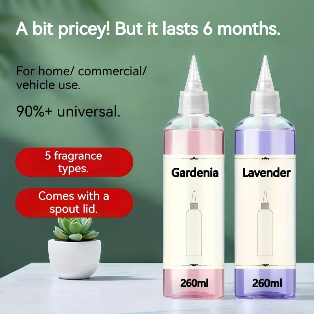 Essential Oil Refill for Diffusers - Long-Lasting Floral & Fresh Aroma Supplement Pack, Anti-Overflow, Large Capacity, Compatible with All Diffuser Types - Lavender, Ocean, Hilton, Shangri-la