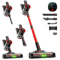 Cordless Vacuum Cleaner 58Kpa Strong Suction 6-in-1 Rechargeable Stick Vacuum with LED Electric Floor Brush Self-Standing Handheld Lightweight for Carpet Hard Floor Pet Hair Home Car