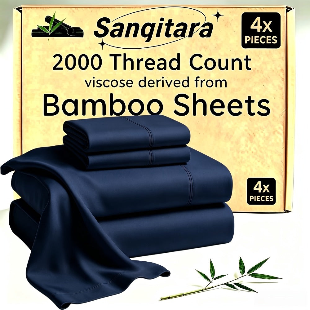 Cooling Fitted Sheet Bamboo Blend Ultra-Soft Deep Pocket Bed Sheet for Hot Sleepers Twin Full Queen King Size Machine Washable Breathable Cooling Bedding White Black Gray Navy Purple Apricot