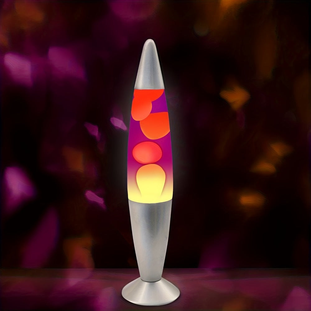 Lava Lamp 16 Inch for Bedroom Living Room Office, Relaxing Liquid Motion Lamp with Purple Water Yellow Wax, Retro Night Light Home Decor Accent