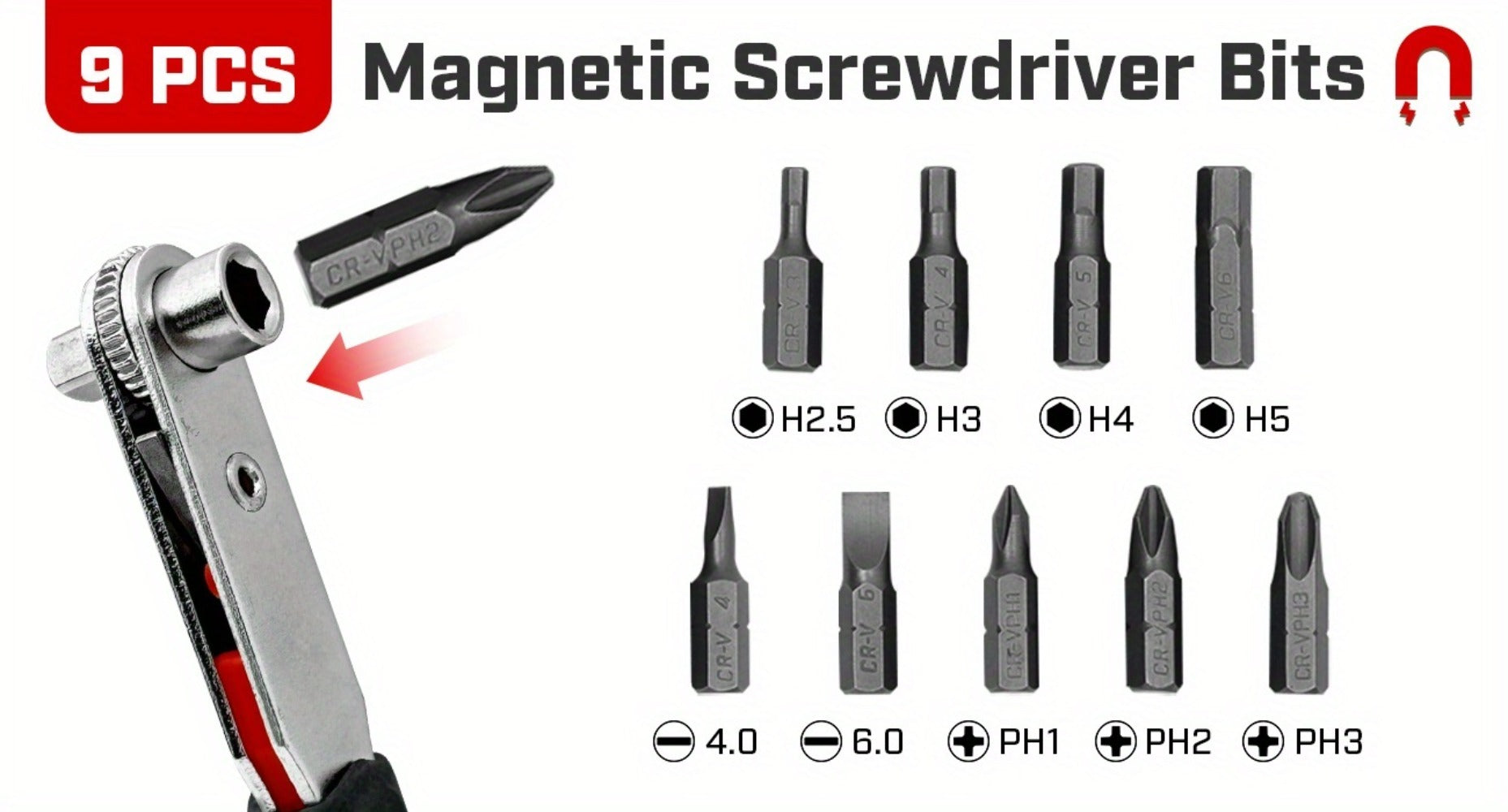 Ratchet Angle Screwdriver Set 10-in-1 & 16-in-1 ¨C Magnetic Multi-Bit Right Angle Screwdriver for Tight Spaces, DIY, Bike Repair & Home Maintenance, Compact Flexible Tool Kit