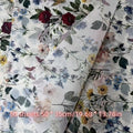 Vintage Floral Wrapping Paper 50pcs, 20¡±x14¡± Elegant Pastel Gift Wrap Sheets with Ruffled Edges, Purple Lily Design for Wedding Birthday Valentine Party Favors
