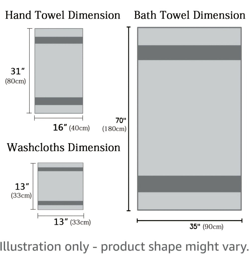 Bath Towel Set 20 Piece 100% Microfiber Absorbent Quick Dry Soft Extra Large Bath Sheets 8 Bath Towels 12 Washcloths Home Bathroom Spa Gift White Beige Gray Blue Green Purple