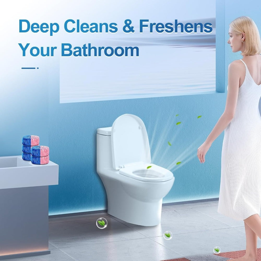 Automatic Toilet Bowl Cleaner Tablets 20/36/60 Pack ¨C Powerful Lemongrass Scent Toilet Tank Cleaner Tabs