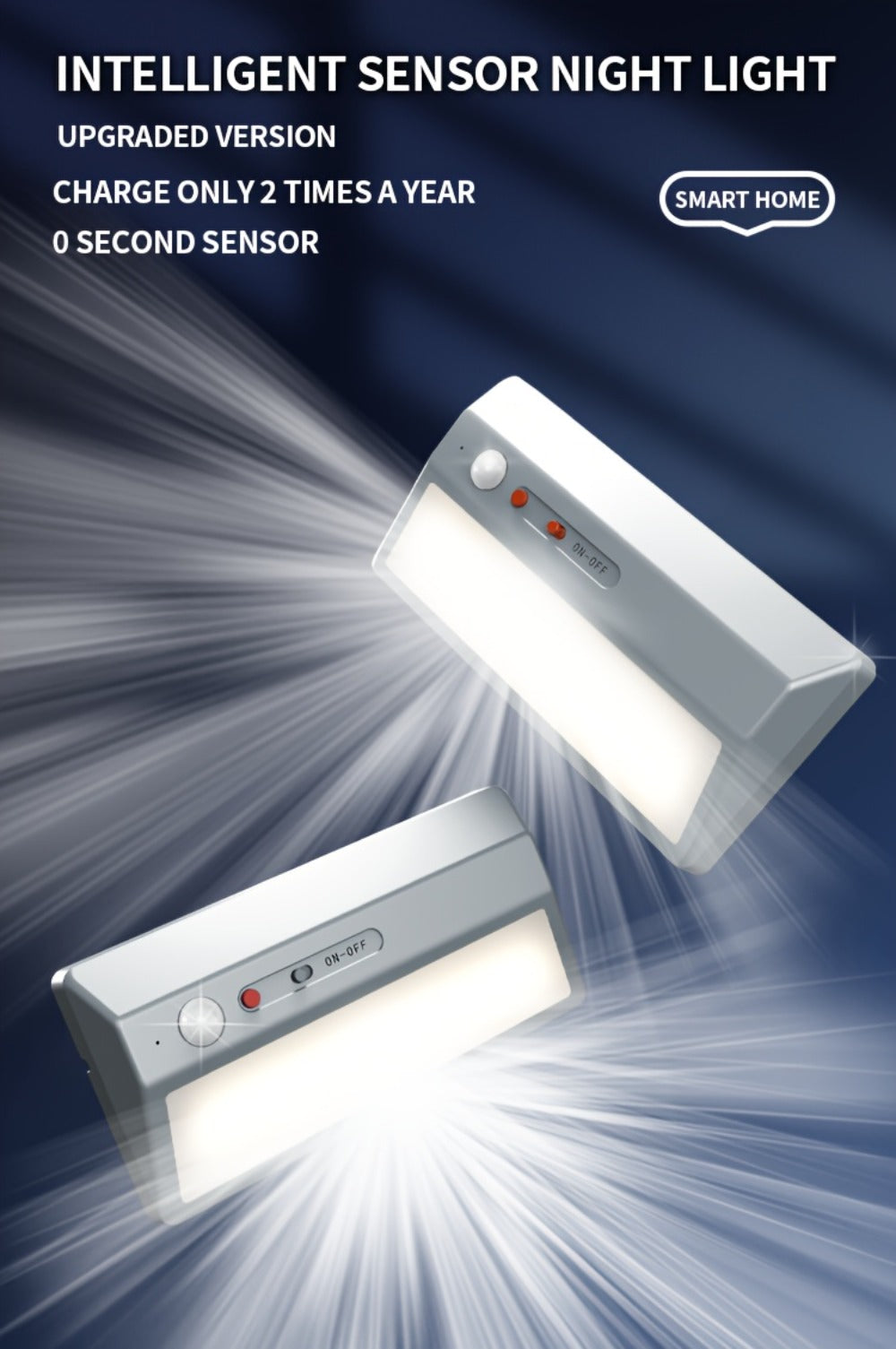 Smart Motion Sensor Night Light Plug-In ¨C Auto On/Off LED Light for Entryway, Corridor, Hallway & Staircase with USB Charging, No Drilling Required