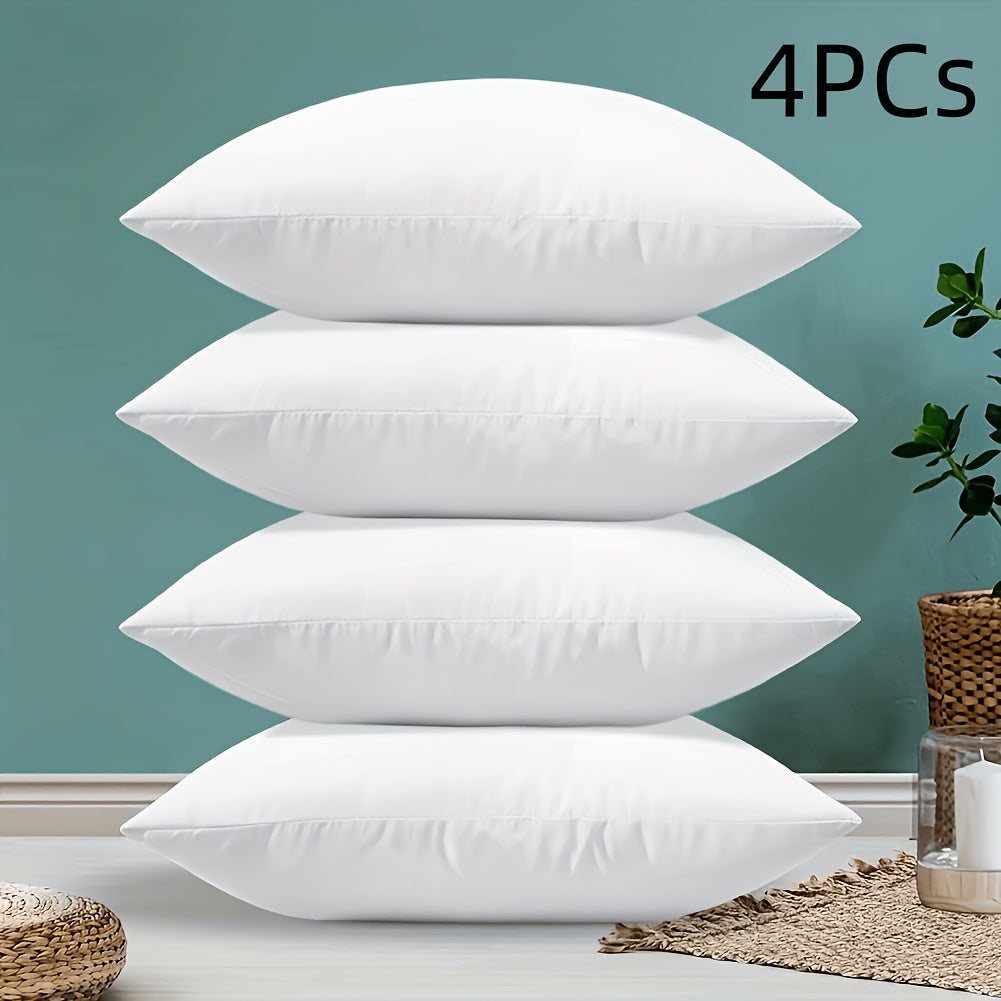 Throw Pillow Inserts Soft Fluffy Hypoallergenic Square Pillow Stuffing Washable Fiber Fill for Sofa Bedroom Living Room 14 16 18 20 22 Inch