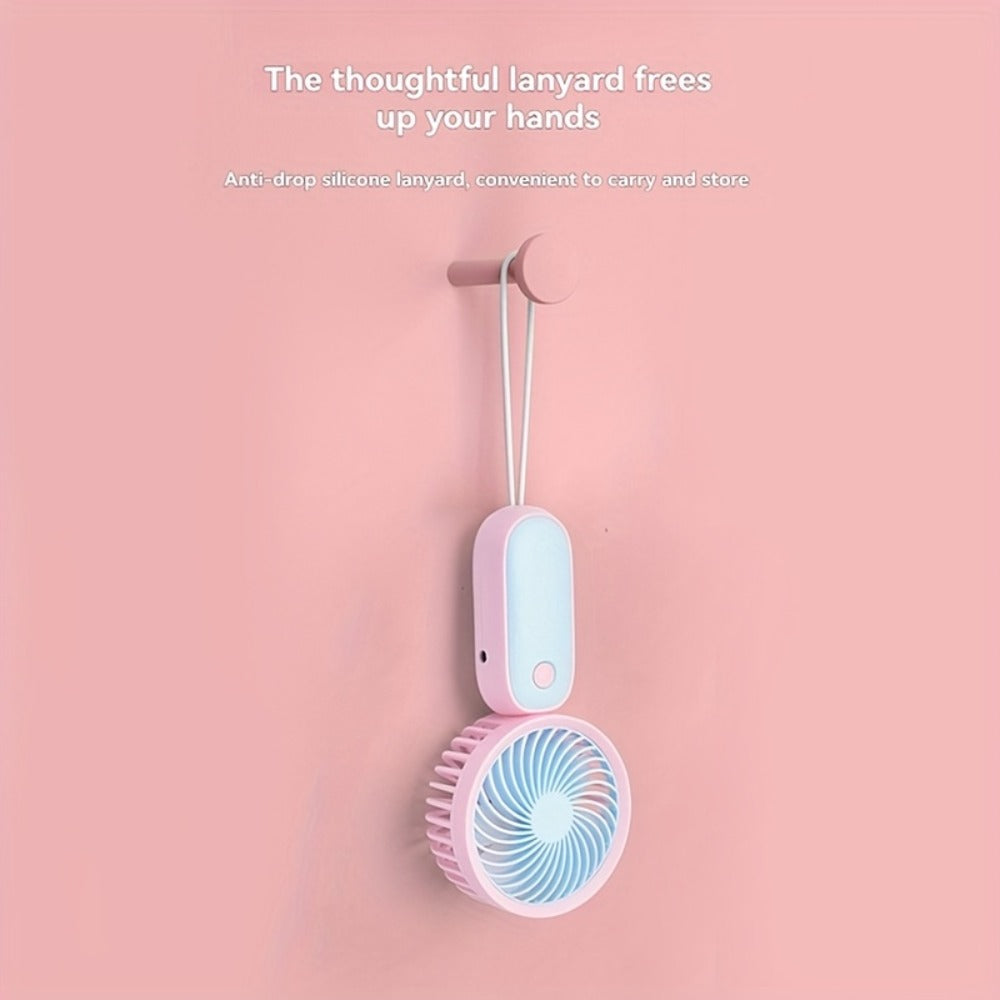 Mini Handheld Fan Bulk 12 Pack | Portable Neck & Wrist Personal Fan, USB Rechargeable, Lightweight Cute Design for Wedding Favors, Festival Party, Travel, Camping & Office Giveaways ¨C Type A & B
