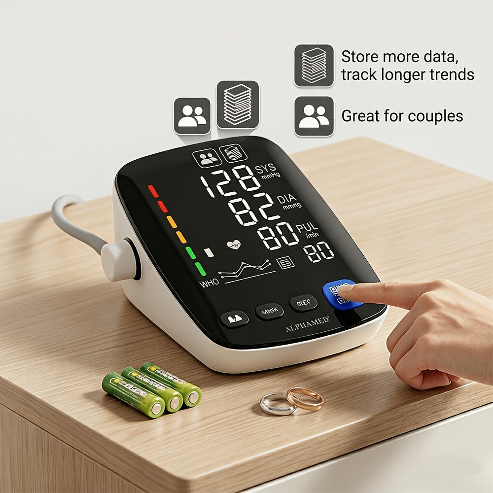Blood Pressure Monitor Upper Arm - Automatic Digital BP Machine, Large Display, 2-4 User Memory 199 Readings, 8.7-17¡± Cuff, Home Blood Pressure Meter with Irregular Heartbeat Detection, 3 Models