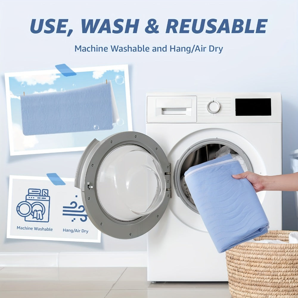 Washable Waterproof Bed Pads 2 Pack - Heavy Absorbency Reusable Incontinence Mattress Protector for Adults, Elderly & Pets | Bed, Sofa, Chair