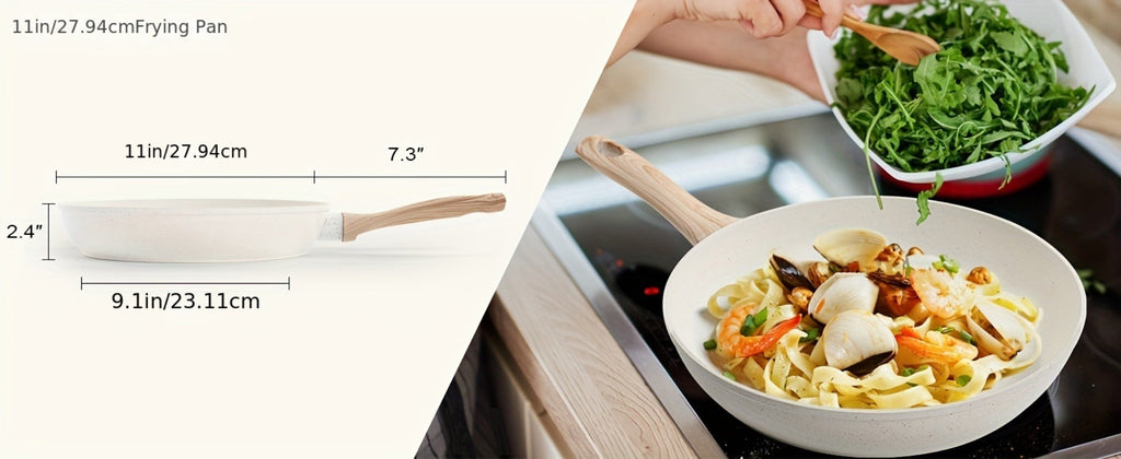 Granite Nonstick Cookware Set ¨C Frying Pans, Pots & Lids, Non-stick Coating, Induction & Electric Stove Compatible, Kitchen Essentials Gift Set