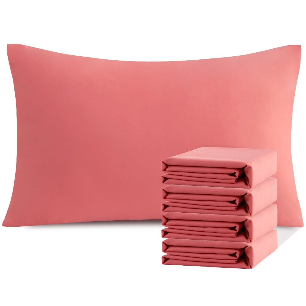 Pillowcases 4 Pack Queen 20x30 ¨C Brushed Microfiber Soft Wrinkle-Free Fade-Resistant Envelope Closure Solid Color 32 Colors