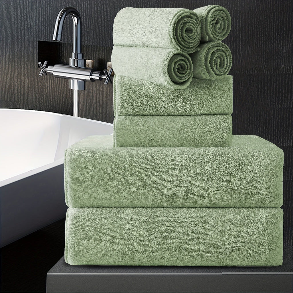 Extra Large Bath Towel Set 8 Piece 750GSM 35x70 Inch - Ultra Soft Luxury Thick Lightweight Highly Absorbent Fast Dry Oversized Bath Sheet | 15 Colors | Bathroom Gym Daily Use Adult