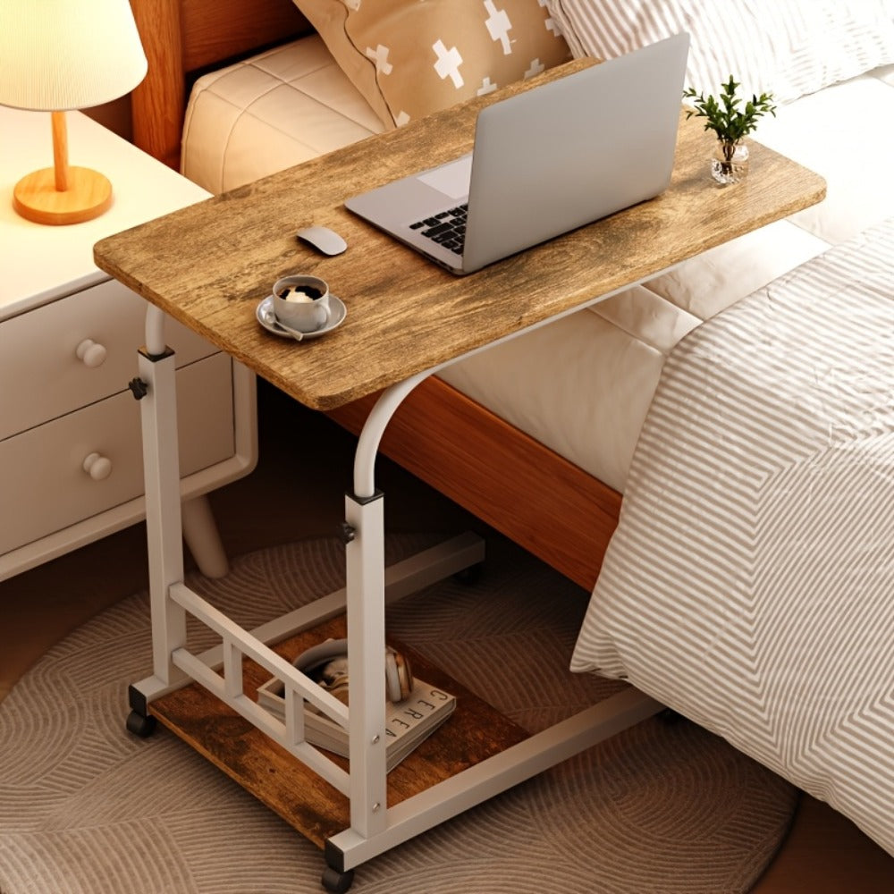 Bedside Table with Wheels Adjustable Height ¨C Multi-Style Nursing Care Table for Elderly & Patients | Single & 3-Tier Rolling Overbed Dining Table, Home Medical Convalescent Furniture, 13 Styles