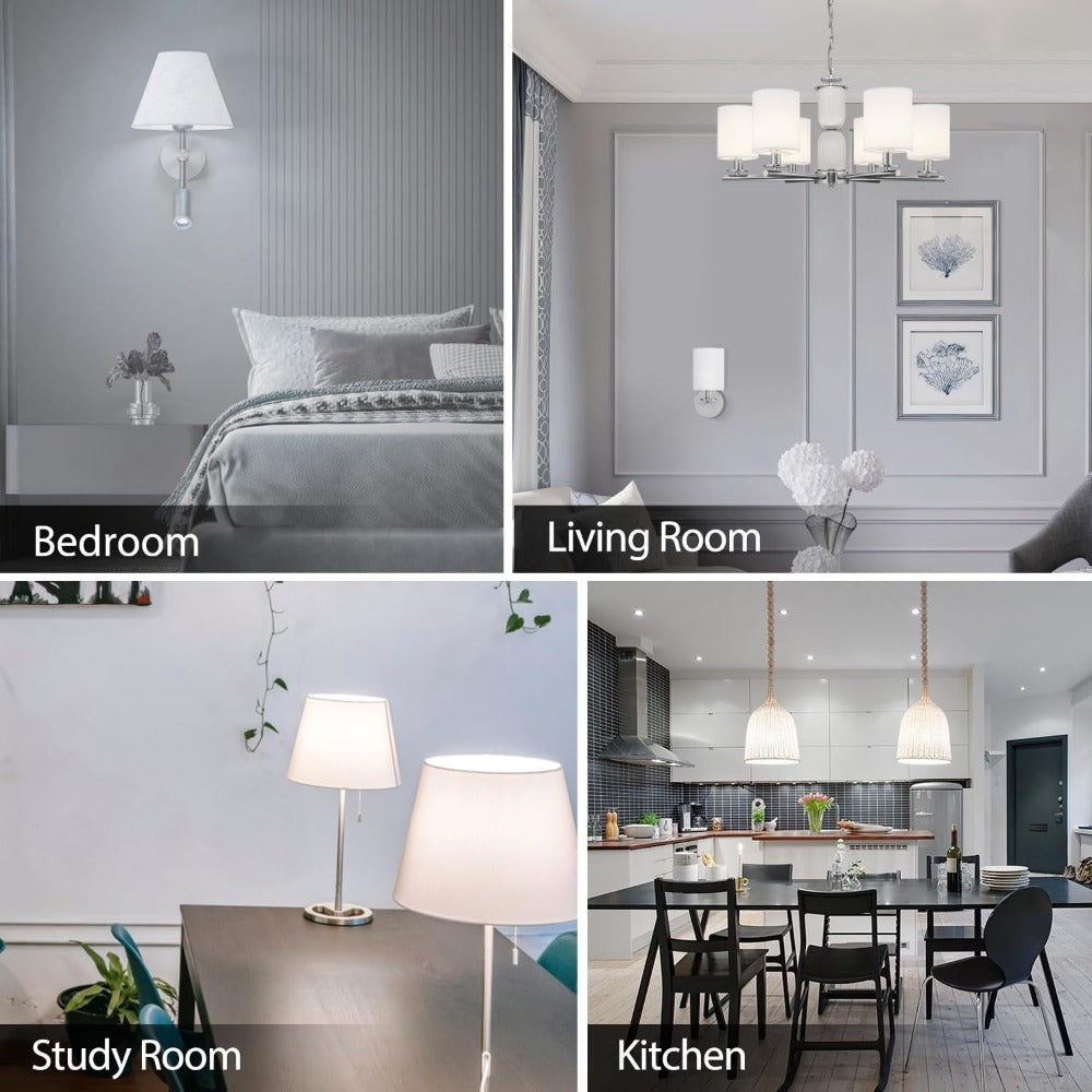 A19 LED Light Bulbs 100W Equivalent, 5000K Daylight White, E26 Base, Non-Dimmable, No Flicker, 1500LM Super Bright ¨C 4/12/24 Pack Bulk LED Bulbs for Home Office Bedroom Living Room