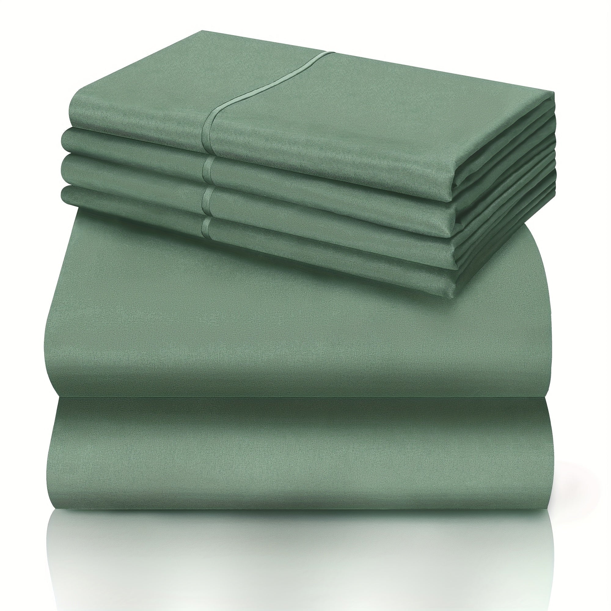 California King Sheet Set 6-Piece Breathable Cooling Bed Sheets Ultra-Soft Hotel Luxury Microfiber 18 Inch Deep Pocket Wrinkle Fade Resistant Flat Sheet Fitted Sheet 4 Pillowcases Multiple Colors