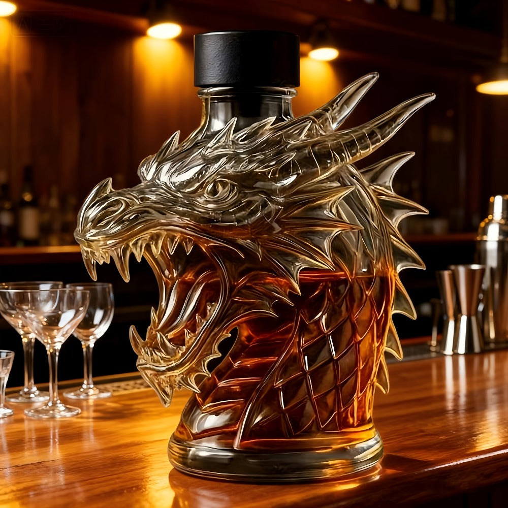Wine Decanter 3D Faucet Design Whiskey Bottle 10oz Unique Home Bar Decor Gift for Christmas New Year Restaurant Housewarming Present
