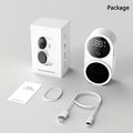 UV Toothbrush Holder Wall Mounted, Smart Double Toothbrush Sanitizer with Auto Dry & Sensor Door, USB Rechargeable, No-Drill Bathroom Storage with Battery Display ¨C Hygienic Oral Care Organizer