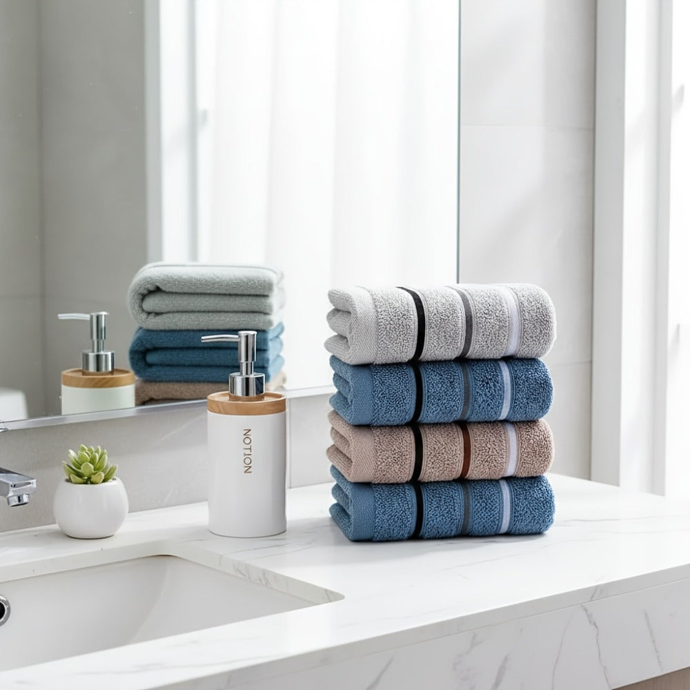 Washcloths 2 Pack Premium Soft Absorbent 102GSM Knit Fabric Face Towels Quick Dry Multipurpose Bath Washcloths for Body Face Kitchen Random Color Holiday Gift