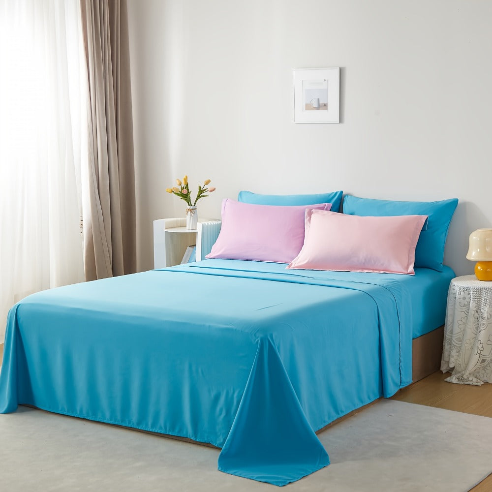Rainbow Comforter Set 5/7Pcs - Stain-Resistant Hypoallergenic Lightweight Bed in a Bag Twin Full Queen King All Seasons 100% Polyester