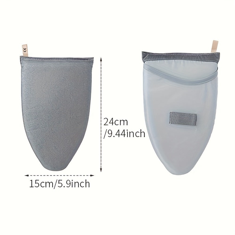 Portable Foldable Ironing Board with Hanging Plate Ironing Gloves Cleaning Rod Sturdy Frame Non-Slip Surface Space-Saving for Travel Apartments Dorms Laundry Rooms Grey