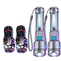 High-Intensity Flashlight 4pcs Set - Ultra Bright Rechargeable Zoomable Handheld Flashlight with Magnetic Base Adjustable Beam Multiple Modes Portable Work Light for Camping Fishing Outdoor Emergency