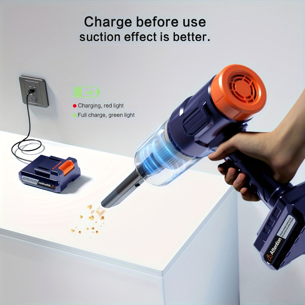 Mini Handheld Cordless Vacuum Cleaner USB Rechargeable with Crevice Tool - 4Kpa Suction One-Click Dust Cup Empty for Home, Furniture, Pet Hair & Hard-to-Reach Areas, Lightweight Portable, Multiple Colors