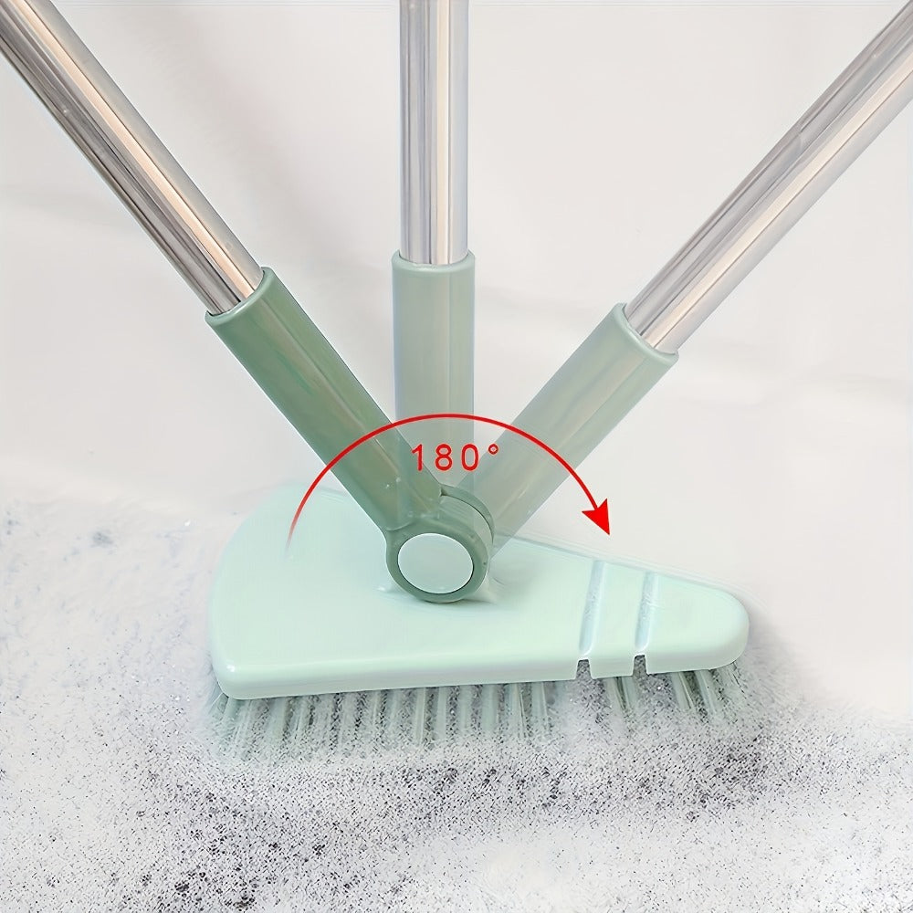 Long Handle Scrub Brush 37.4 Inch, Detachable Floor Scrubber with Hard Bristles for Cleaning Shower, Bathtub, Tile, Bathroom, Kitchen, Balcony & Walls ¨C Stiff Bristle Deck Brush for All Seasons
