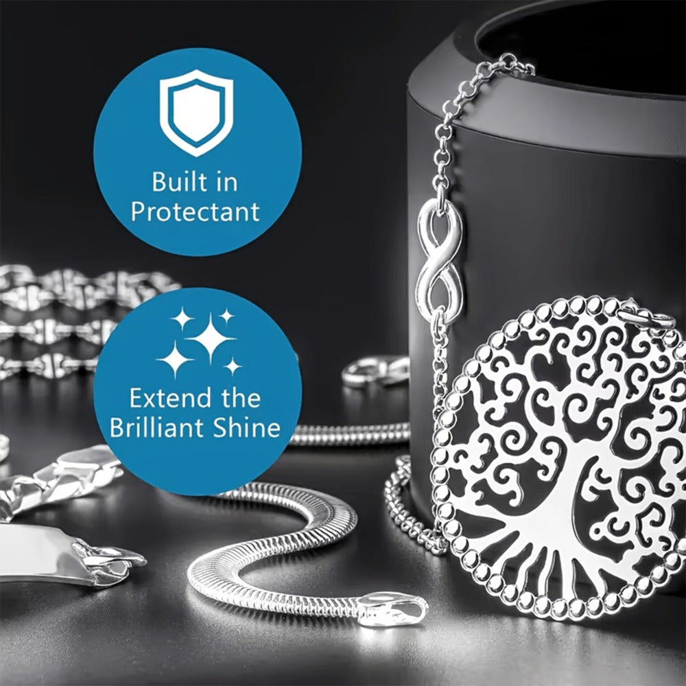Jewelry Polish Cleaner Cream Oxidizing Formula Restores Shine on Gold Silver Bracelets Necklaces Rings Earrings Anti-Tarnish Jewelry Cleaner for All Jewelry Surfaces 1.86oz Single or 2-Pack