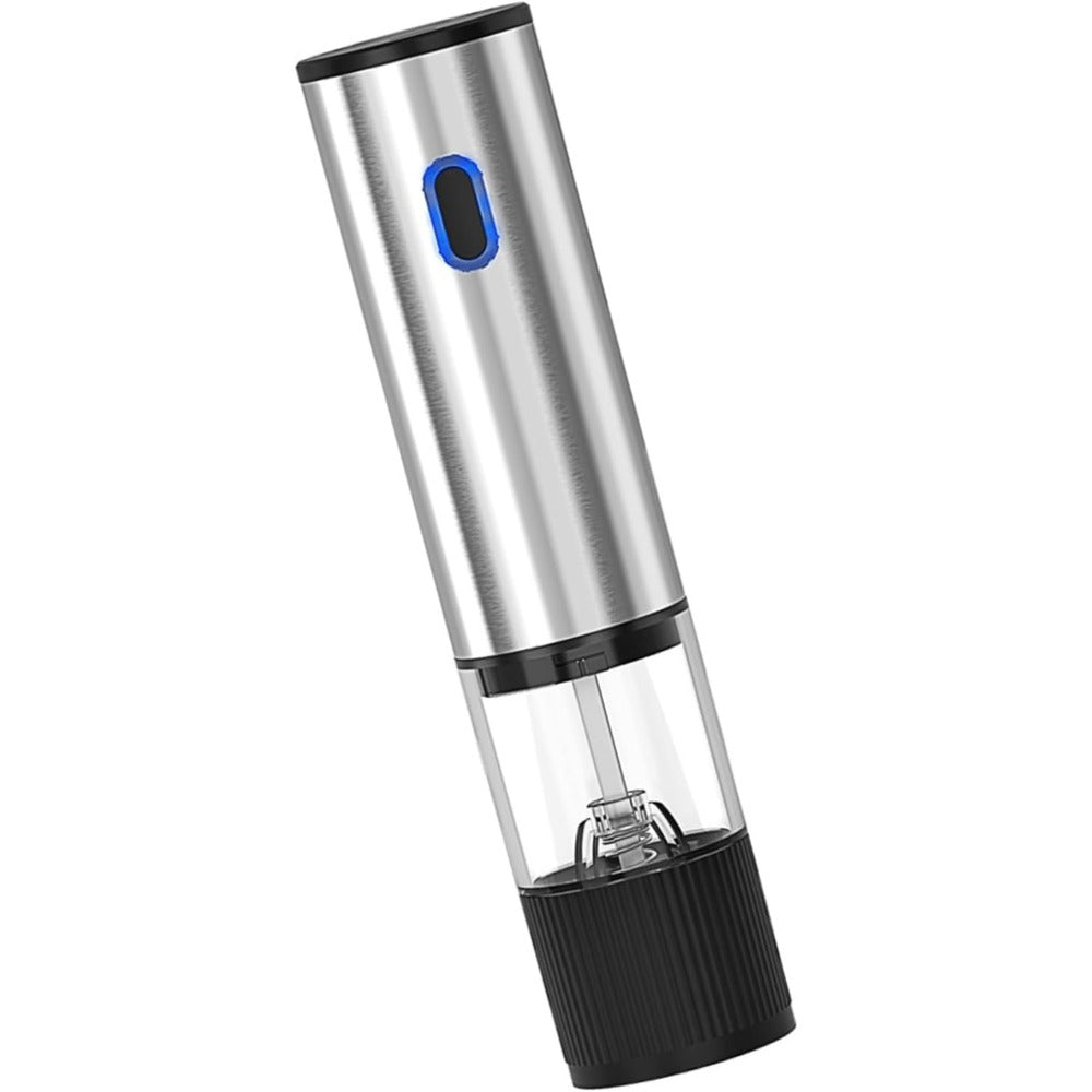 Electric Pepper Grinder USB-C Rechargeable ¨C 5-Level Adjustable Coarseness, One-Hand Operation, Stainless Steel Pepper Mill with Ceramic Core for Kitchen Cooking, Outdoor BBQ & Grilling