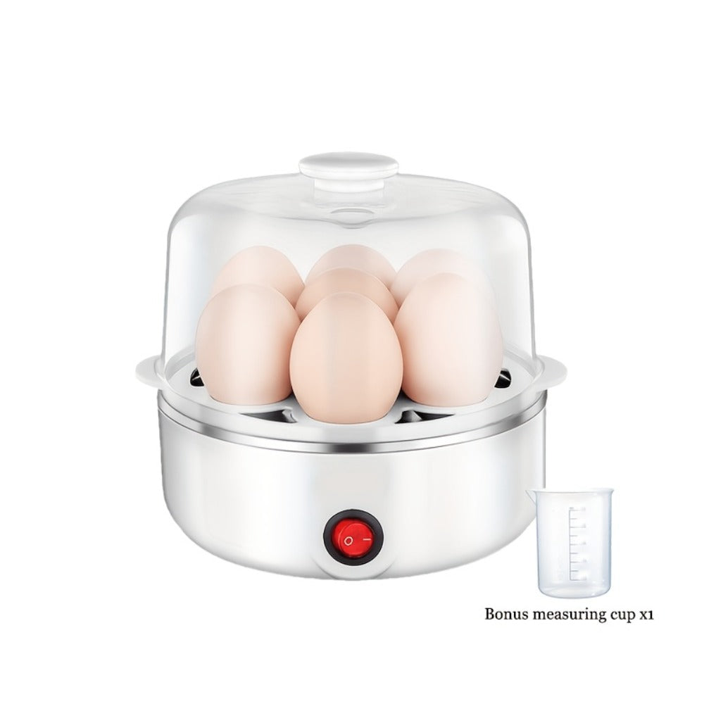 Egg Steamer Stainless Steel Mini Breakfast Machine Single Double Layer Multi-Functional Egg Cooker for Home Dormitory Student Dorm Back to School Holiday Gift