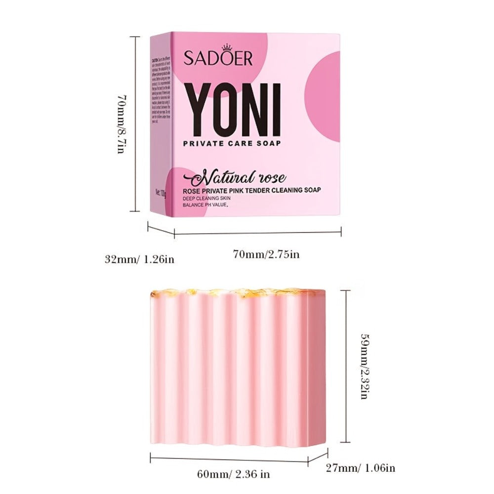 Intimate Cleansing Soap Rose Essence Built-in Bubble Net Rich Foam pH Balance Moisturizing Private Parts Soap for Women Peach Strawberry 2pcs 4pcs