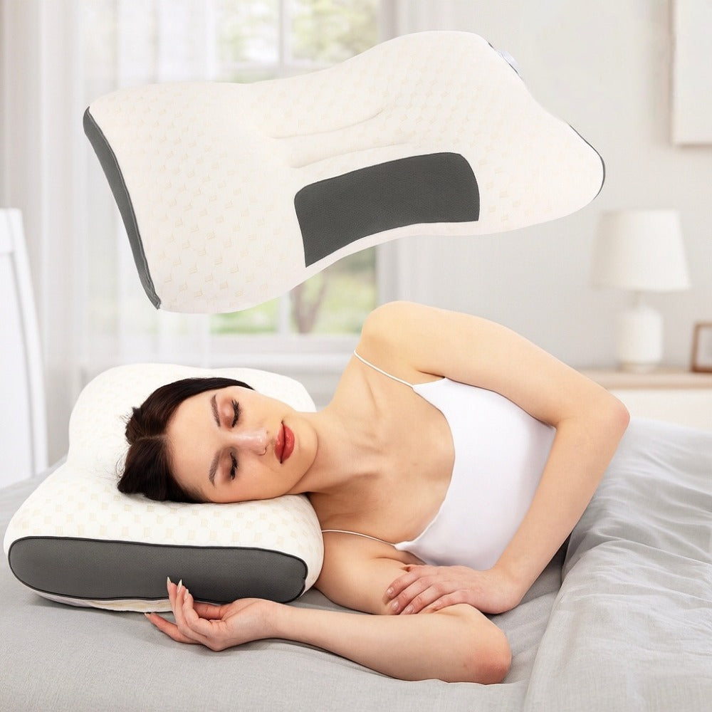 Neck Support Pillows 2 Pack Ultra Soft Premium Bed Pillows with Removable Machine Washable Covers Breathable Fabric for Deep Sleep Bedroom Home Decor Multiple Colors