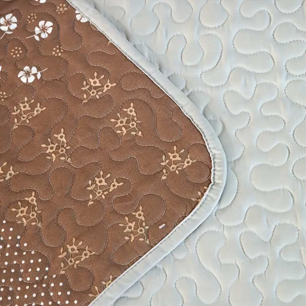 Patchwork Quilted Bedspread Set 3 Piece - 1 Quilt & 2 Pillow Shams Machine Washable All-Season Soft Breathable 100% Polyester Bedding Set for Bedroom Dorm, Twin Full Queen King