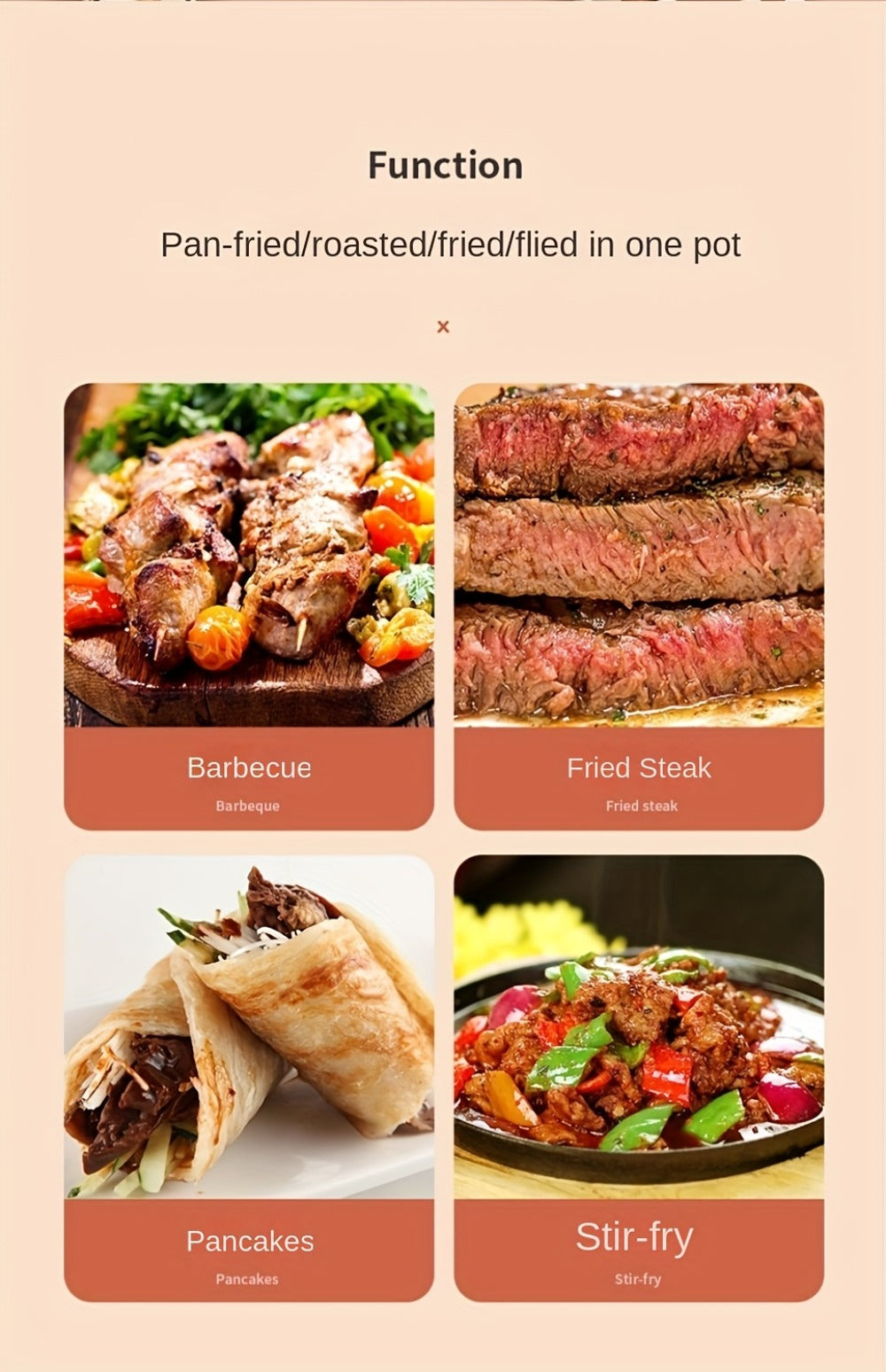 Korean BBQ Grill Pan ¨C Round Non-Stick Multi-Functional Electric Grill Pan with Red Handle & Adjustable Settings, Home & Outdoor BBQ Pot for Family Gatherings, Available in 14.17¡± & 15.75¡±